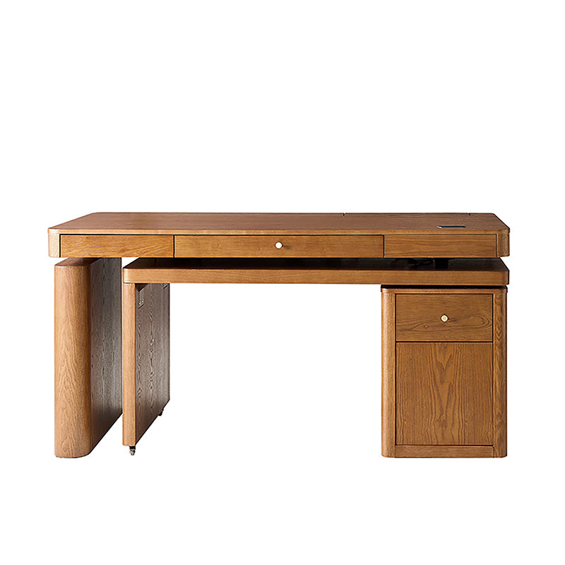 Veritas 360-Degree Rotating Desk Electric Adjustable Standing Desk with Flip-Top Lid