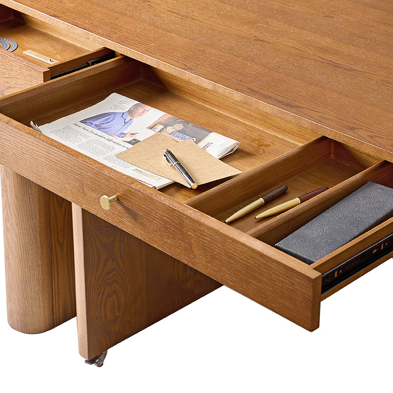 Veritas 360-Degree Rotating Desk Electric Adjustable Standing Desk with Flip-Top Lid