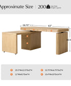 Veritas 360-Degree Rotating Desk Electric Adjustable Standing Desk with Flip-Top Lid