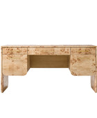 Burl Wood Desk with Timeless Modern Appeal