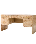 Burl Wood Desk with Timeless Modern Appeal