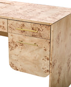 Burl Wood Desk with Timeless Modern Appeal