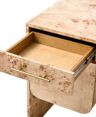 Burl Wood Desk with Timeless Modern Appeal