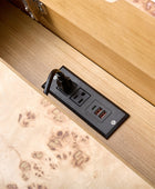 Burl Wood Desk with Timeless Modern Appeal