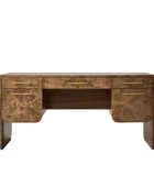 Burl Wood Desk with Timeless Modern Appeal