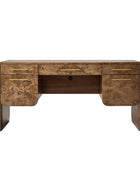Burl Wood Desk with Timeless Modern Appeal