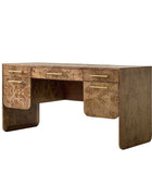 Burl Wood Desk with Timeless Modern Appeal