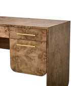 Burl Wood Desk with Timeless Modern Appeal