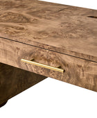 Burl Wood Desk with Timeless Modern Appeal