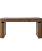 Alina Fluted Design Electric Height-Adjustable Desk with Drawers