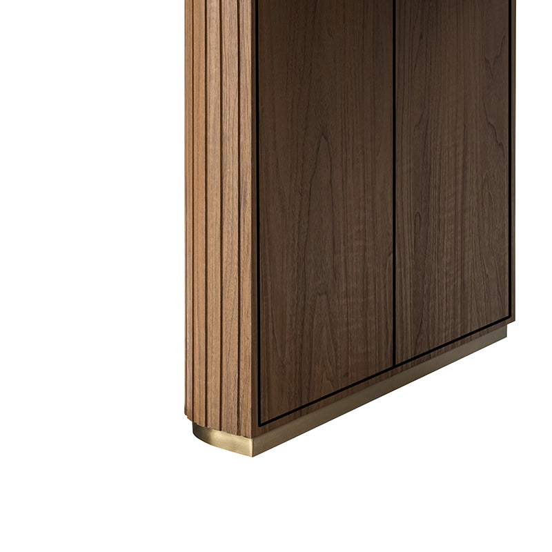 Alina Fluted Design Electric Height-Adjustable Desk with Drawers