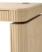 Alina Fluted Design Electric Height-Adjustable Desk with Drawers