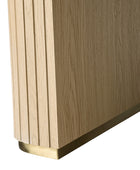 Alina Fluted Design Electric Height-Adjustable Desk with Drawers