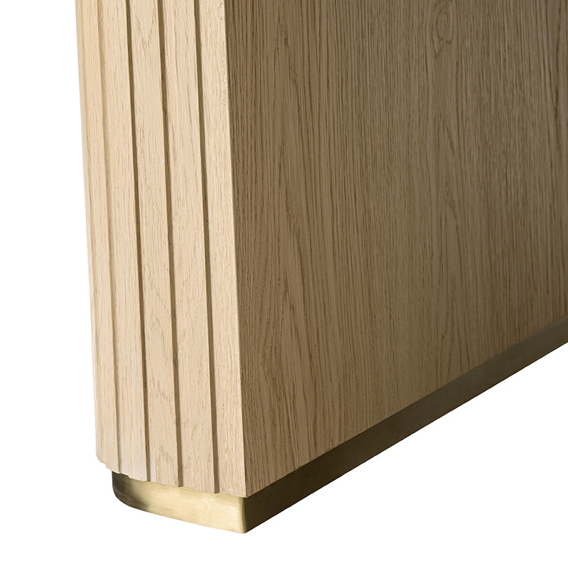 Alina Fluted Design Electric Height-Adjustable Desk with Drawers