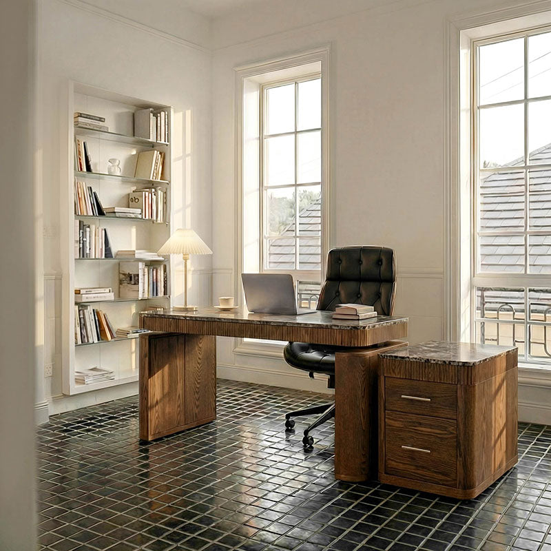 Baggio  Marble Electric Adjustable Standing Desk