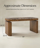 Baggio  Marble Electric Adjustable Standing Desk