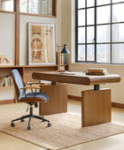 Louise Mid-century Modern Electric Adjustable Office Desk with Wireless Charging