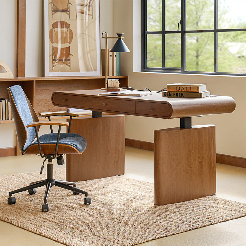 Louise Mid-century Modern Electric Adjustable Office Desk - HULALA HOME