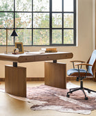 Louise Mid-century Modern Electric Adjustable Office Desk with Wireless Charging