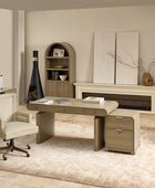 Louise Mid-century Modern Electric Adjustable Standing Desk with Wireless Charging