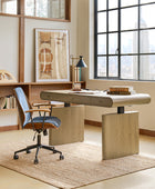 Louise Mid-century Modern Electric Adjustable Office Desk with Wireless Charging