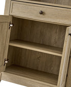 Baggio Modern Storage Bookcase with Smooth-Glide Drawer and LED