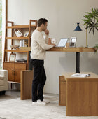 Veritas Home Office 360-Degree Rotating Desk with Flip-Top Lid