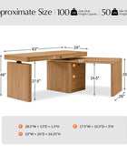 Veritas 360-Degree Rotating Desk Electric Adjustable Standing Desk with Flip-Top Lid