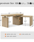 Veritas 360-Degree Rotating Desk Electric Adjustable Standing Desk with Flip-Top Lid