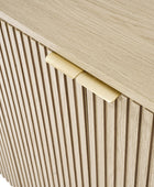 Dario 8-Piece Modern Light Luxury Dining Set with Extendable Table,Upholstered Chairs & Sideboard