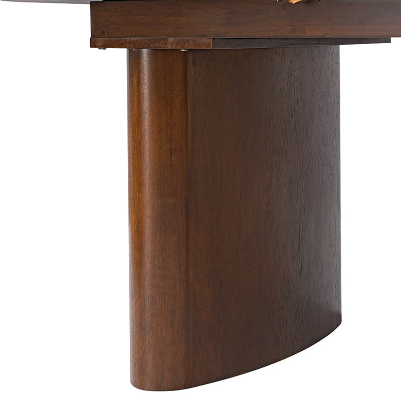 Josefina 8-Piece Modern Extendable Dining Table Set with Upholstered Chairs and Sideboard