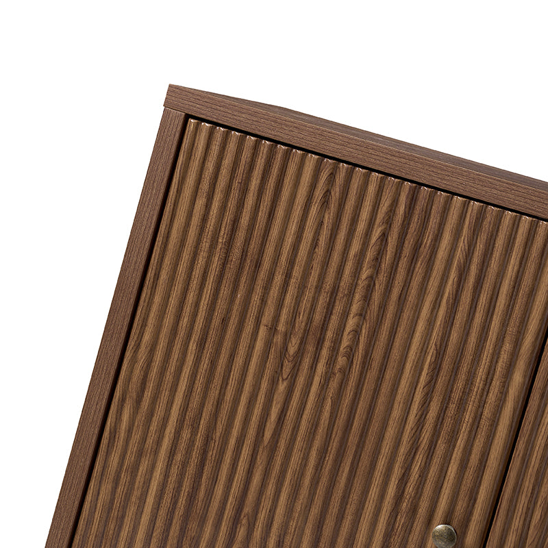 Josefina 8-Piece Modern Extendable Dining Table Set with Upholstered Chairs and Sideboard