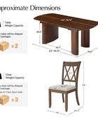 Josefina 7-Piece Modern Solid Wood Extendable Dining Table with Cross-Back Chairs