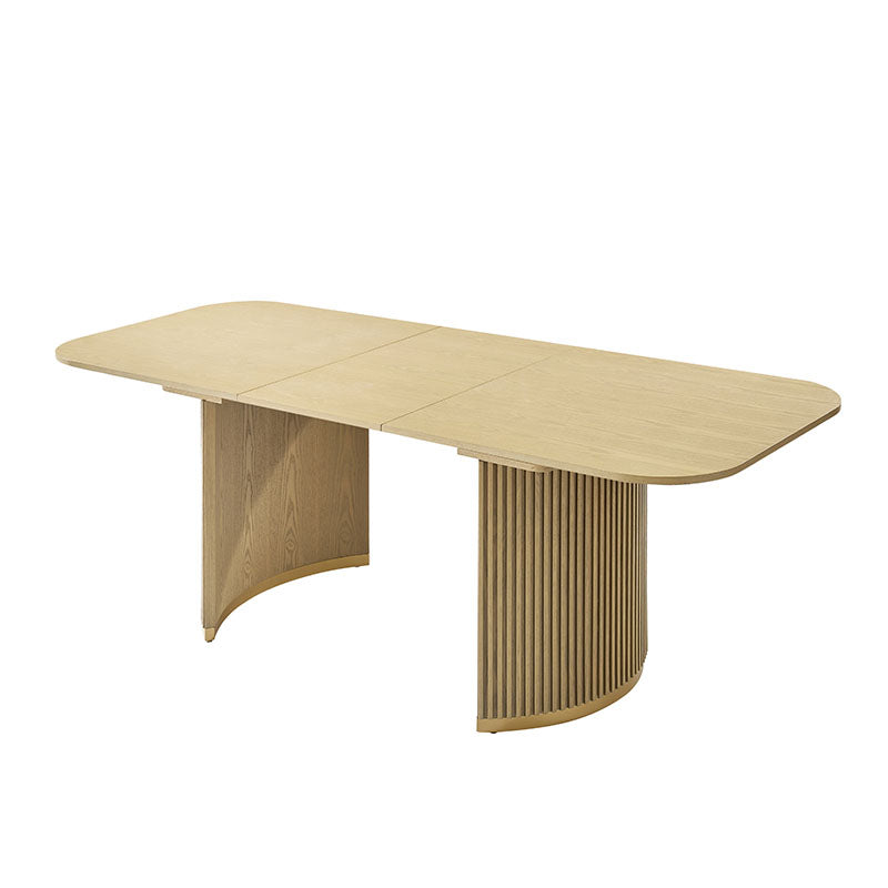 American Modern Fluted Space Saving Table and Chairs & Storage Cabinet Sets (Optional Types)