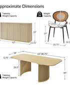 American Modern Fluted Space Saving Table and Chairs & Storage Cabinet Sets (Optional Types)