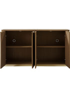 American Modern Fluted Space Saving Table and Chairs & Storage Cabinet Sets (Optional Types)