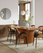 American Modern Fluted Space Saving Table and Chairs & Storage Cabinet Sets (Optional Types)