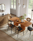American Modern Fluted Space Saving Table and Chairs & Storage Cabinet Sets (Optional Types)