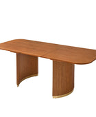 American Modern Fluted Space Saving Table and Chairs & Storage Cabinet Sets (Optional Types)