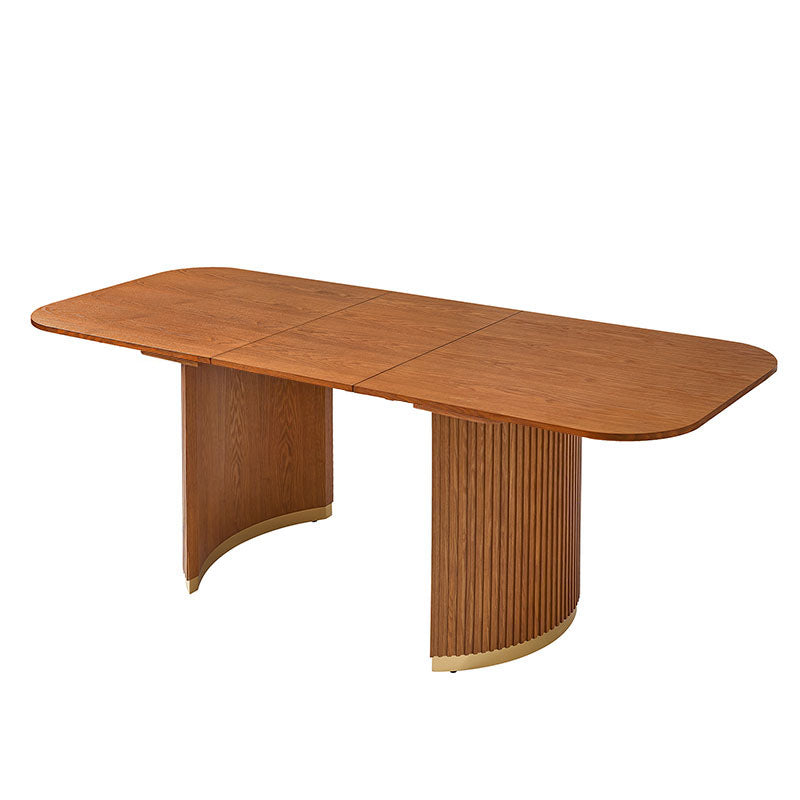 American Modern Fluted Space Saving Table and Chairs & Storage Cabinet Sets (Optional Types)