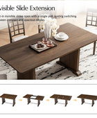 Casandra 6-Piece Transitional Multifunctional Extendable Dining Sets with Cross-Back Chairs and Solid Wood Bench