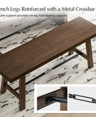 Casandra 6-Piece Transitional Multifunctional Extendable Dining Sets with Cross-Back Chairs and Solid Wood Bench