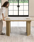 American Modern Fluted Extendable Multi-Functional Table