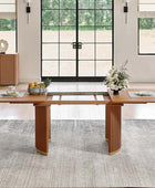 American Modern Fluted Extendable Multi-Functional Table