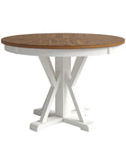 Filipa Rustic Farmhouse Solid Wood Round Dining Table