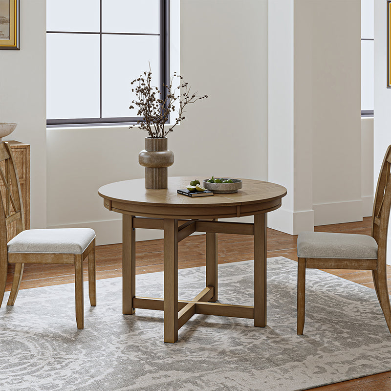 Marta Adjustable Dining Table with Rubber Wood Frame