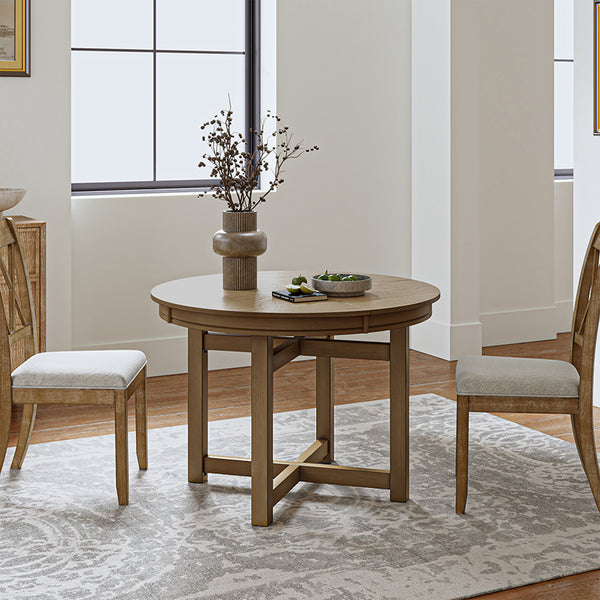 Marta Adjustable Dining Table with Rubber Wood Frame