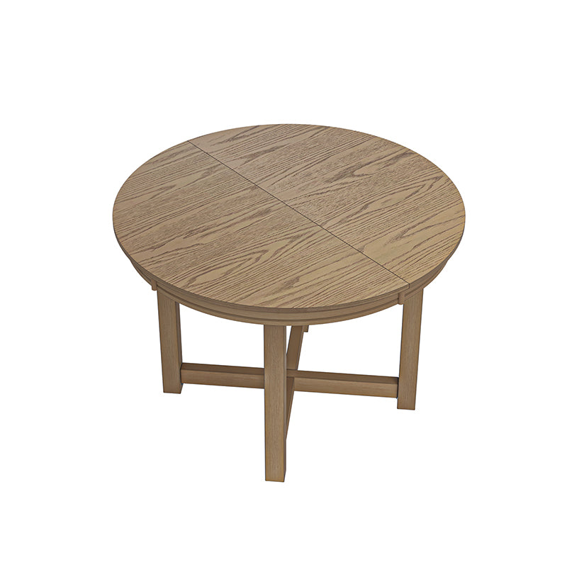 Marta Adjustable Dining Table with Rubber Wood Frame