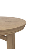 Marta Adjustable Dining Table with Rubber Wood Frame