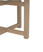 Marta Adjustable Dining Table with Rubber Wood Frame